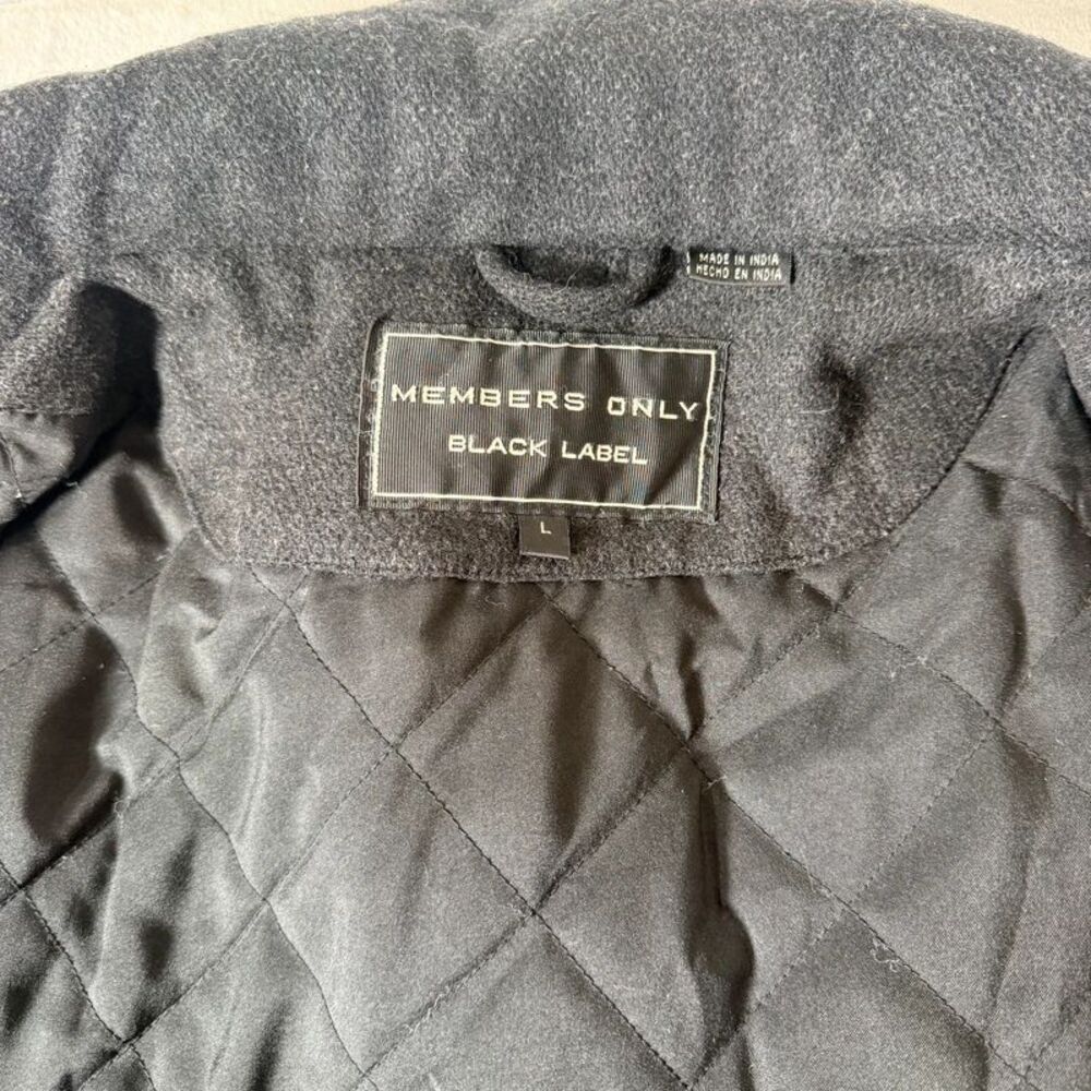 Members only wool blend bomber jacket size large - Picture 8 of 8